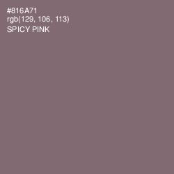 #816A71 - Spicy Pink Color Image